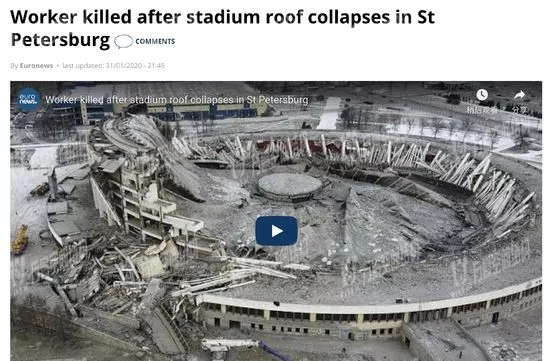 St. Petersburg stadium collapsed when it was demolished