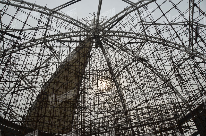 Tianhua Large Stage Shaped Steel Structure Project