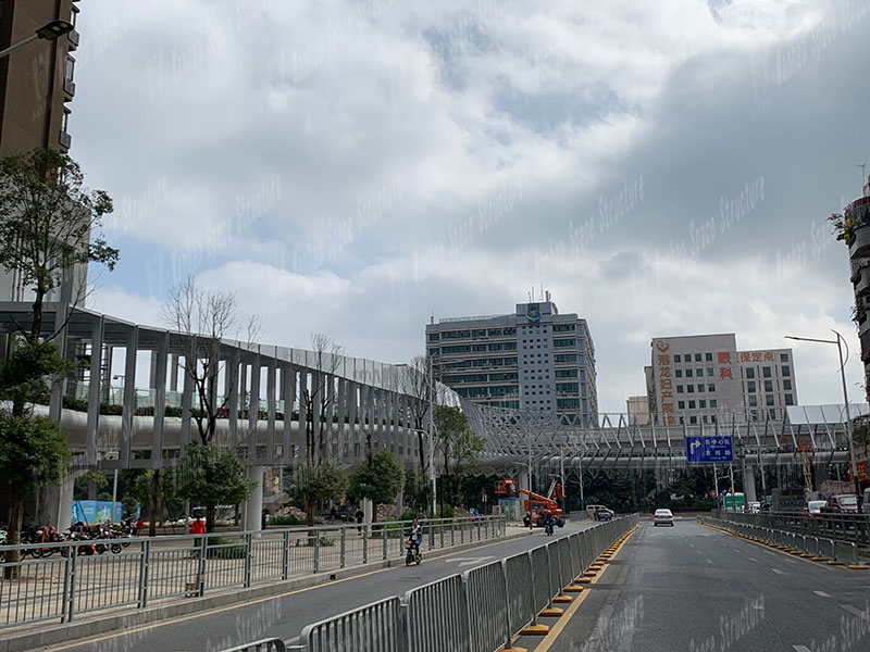 Three Pavilions and One City ETFE Corridor Membrane Structure Project in Shenzhen Longgang Completed