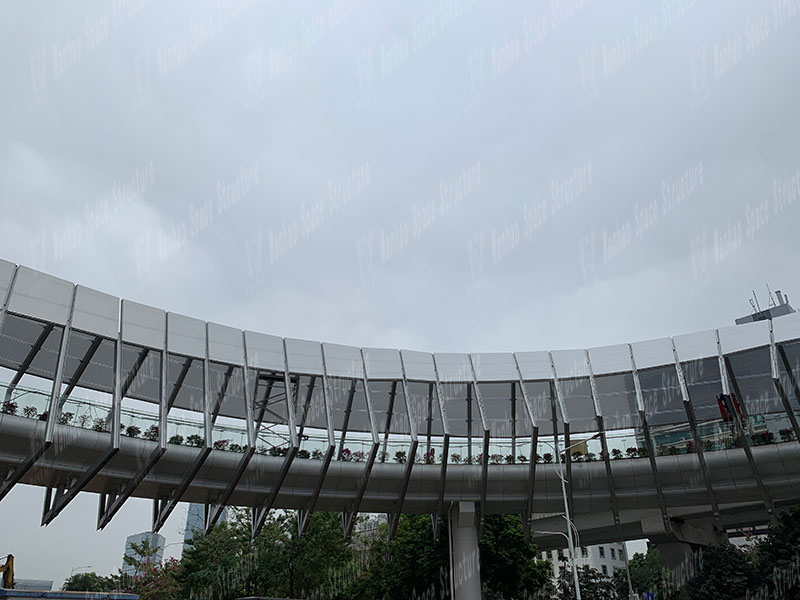 Three Pavilions and One City ETFE Corridor Membrane Structure Project in Shenzhen Longgang Completed