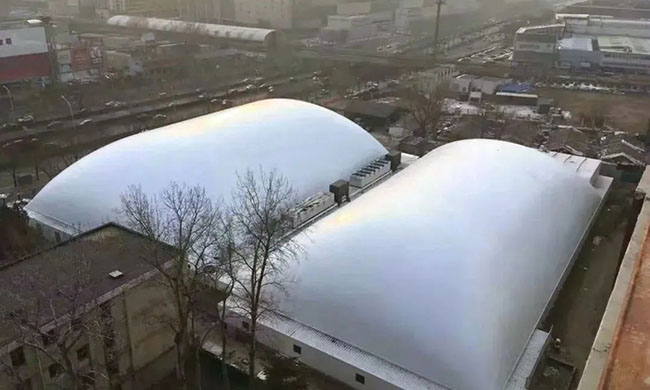 The modular assembly type direct cooling ice rink was born