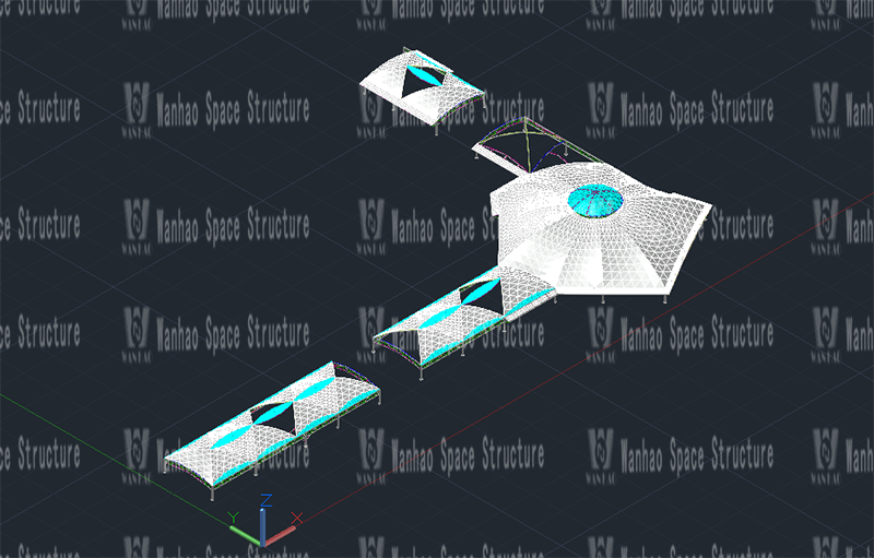 Wanhao's 2020 bid 7-Xintai Excellence·Fortune Plaza Membrane Structure Project