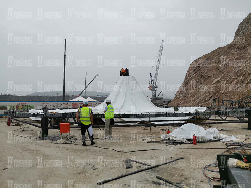 Nanjing Yuanbo Garden dome membrane structure shed project