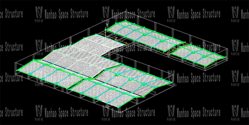 The indoor steel membrane structure project of the wastewater station of Zhejiang Xianju Pharmaceutical Co., Ltd. was completed