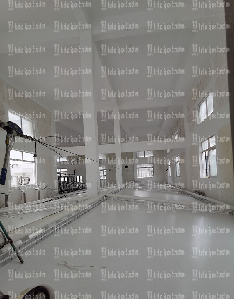 The indoor steel membrane structure project of the wastewater station of Zhejiang Xianju Pharmaceutical Co., Ltd. was completed