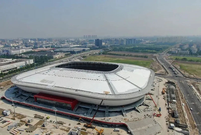 Pudong Football Stadium [White Porcelain Bowl] will be delivered in phases