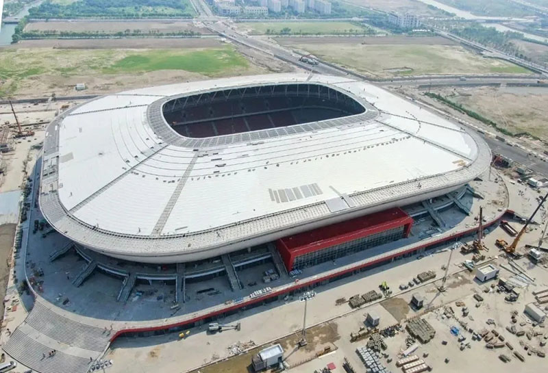Pudong Football Stadium [White Porcelain Bowl] will be delivered in phases