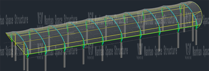 The 16th bid of Wanhao 2020-Qingyuan Maglev Project Lianhu Station Steel-Membrane Structure (Steel Structure Canopy) Project