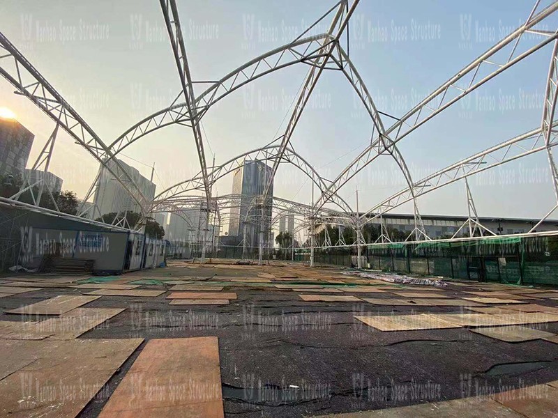 Ningbo (Yinzhou) Tennis Center Sunshade Membrane Structure Project Phase II Project