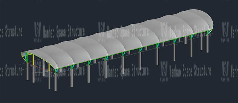 Qingyuan Maglev Project Lianhu Station Steel Membrane Structure Project