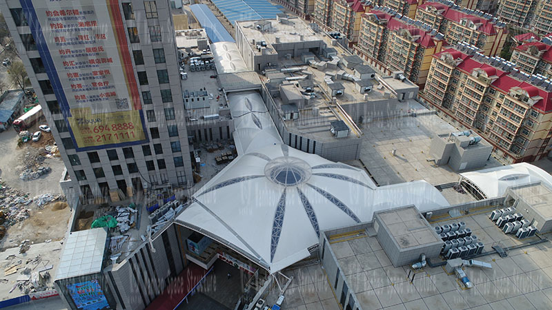 Xintai Excellence·Fortune Plaza membrane structure project completed