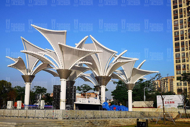 Dongguang Dongjiangxian PTFE Mesh Coating Membrane Structure Project