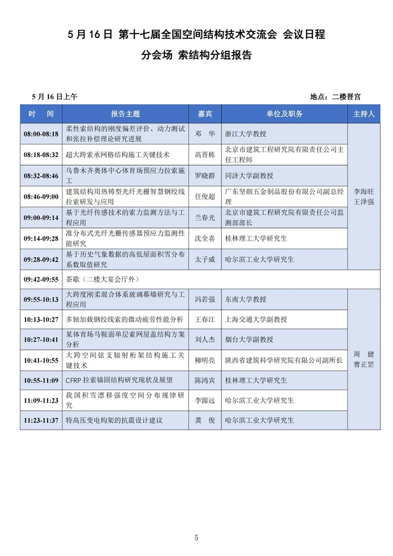 Guidelines for the Seventh Second Council Meeting and the Seventeenth National Space Structure Technology Exchange Conference