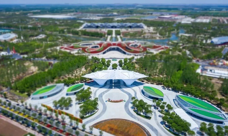 【Case Appreciation】The main entrance membrane structure of Shanghai Flower Expo