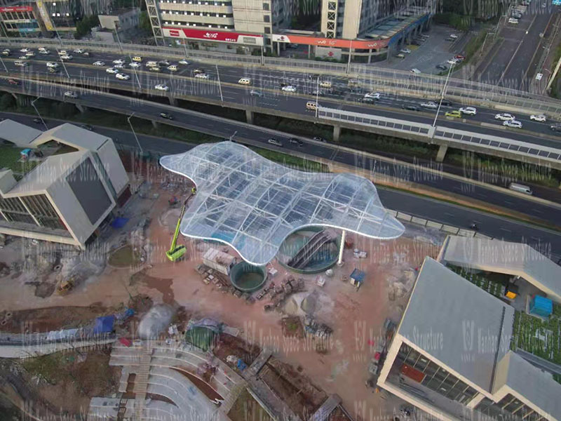 The ETFE membrane structure project of Changsha Guitang Sponge Demonstration Park Construction Project was completed