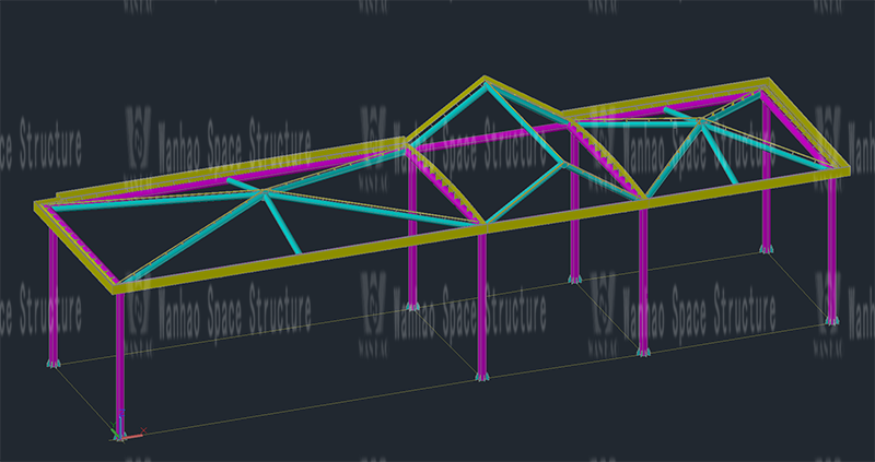 Wanhao 2021 No. 8 Standard-Yueqing Tieding Yo Park ETFE Canopy and PTFE Landscape Umbrella Structure Project