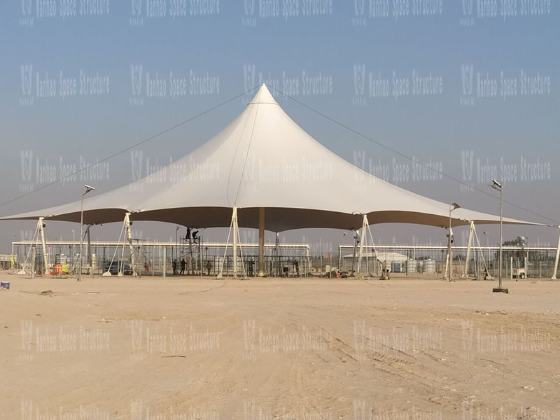 Qatar camel market membrane structure project completed