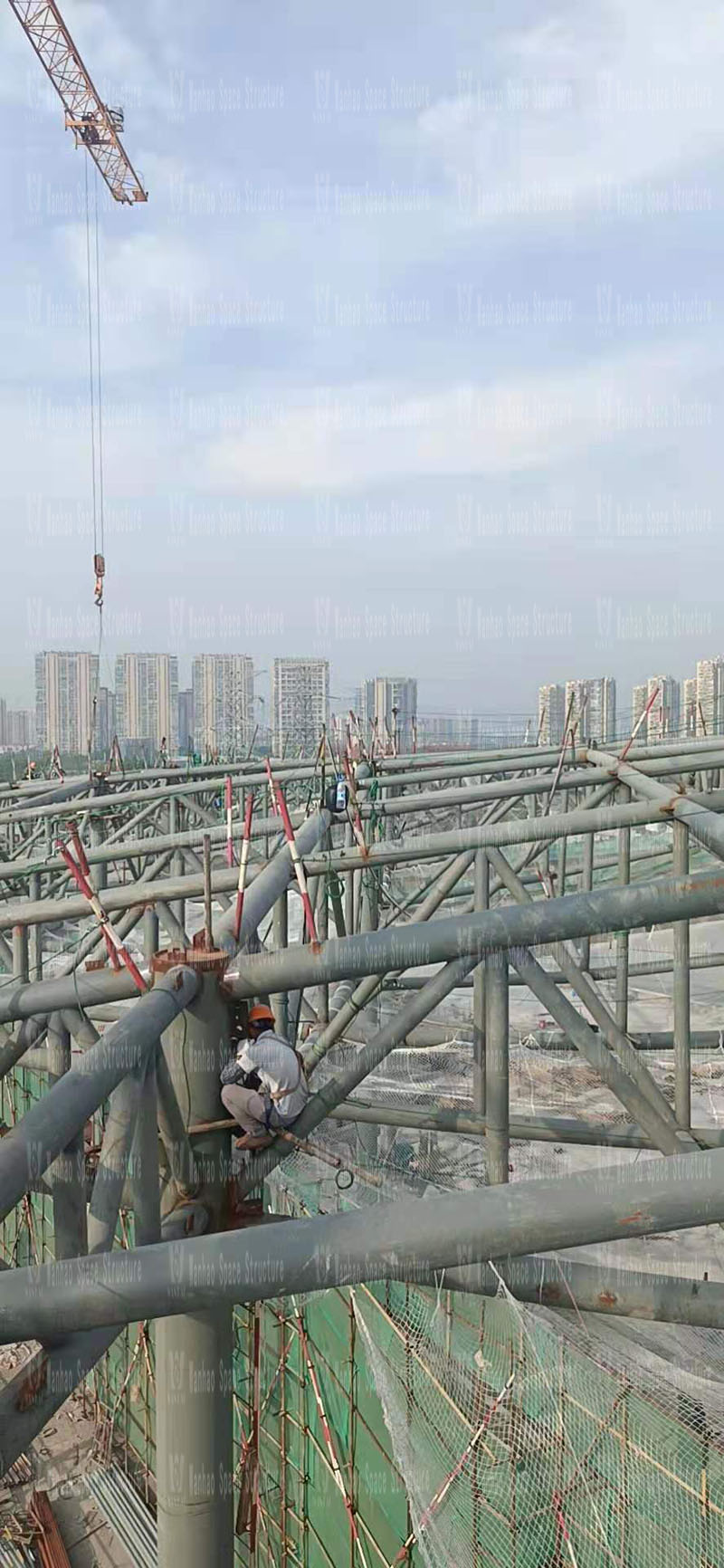 Construction of the membrane structure project of the Hangzhou Asian Games baseball (soft) ball sports and cultural center begins