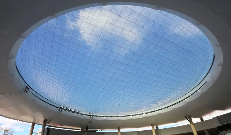 Airbag ETFE membrane structure