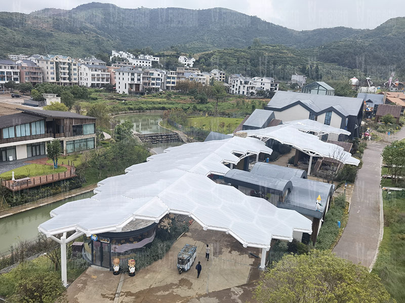 Membrane structure project of Yueqing Tieding Park