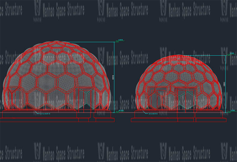 Five-star bazaar steel membrane structure project for wireless innovation city functional space business optimization