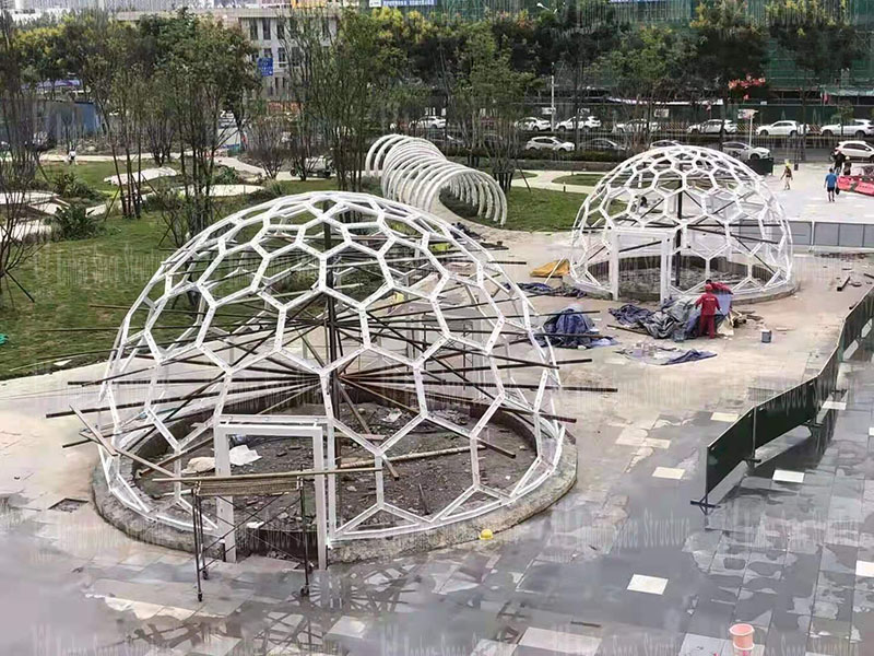 Five-star bazaar steel membrane structure project for wireless innovation city functional space business optimization