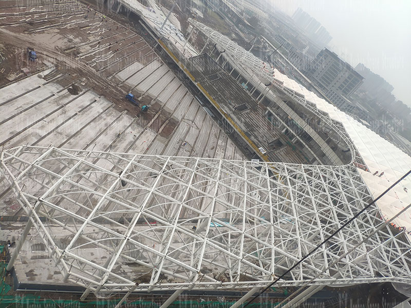 Mobilization meeting for the film structure project of the Asian Games baseball (soft) arena and the host venue of the Asian Cup in Chongqing Longxing Football Stadium