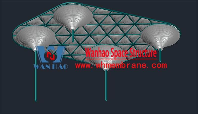 Taizhou Dabanqiao ETFE Air Pillow Sky Screen Project