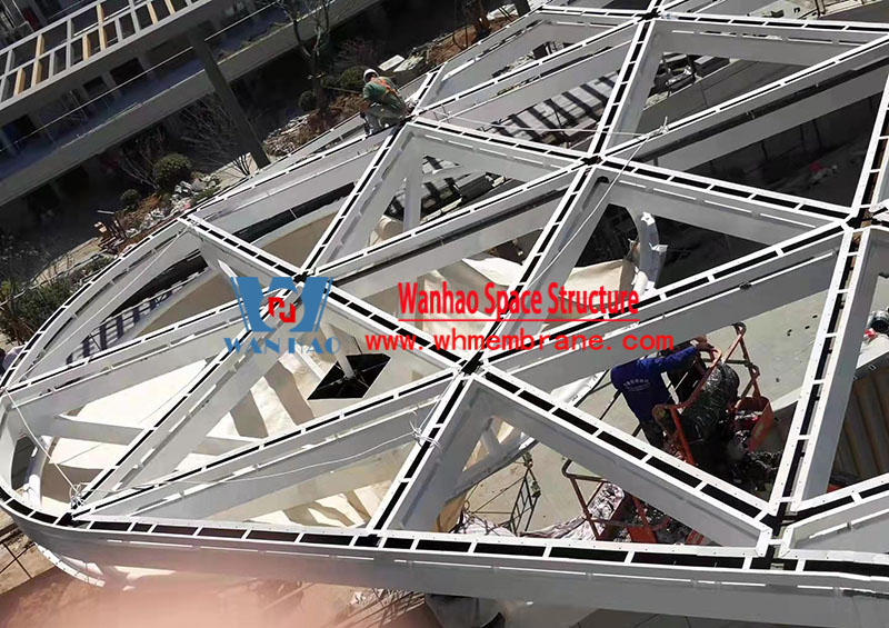 Taizhou Dabanqiao ETFE air pillow canopy project