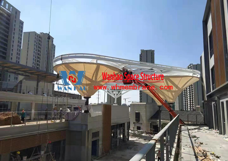 Taizhou Dabanqiao ETFE air pillow canopy project