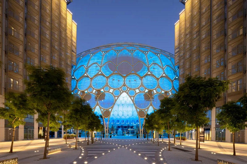 The beauty of Dubai Expo Plaza space and digital art design!