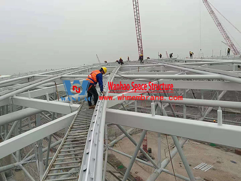 Chongqing Longxing football stadium ETFE house mask construction project 70 days mobilization meeting