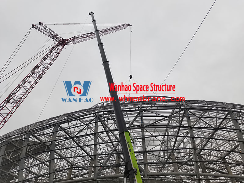 Chongqing Longxing football stadium ETFE house mask construction project 70 days mobilization meeting