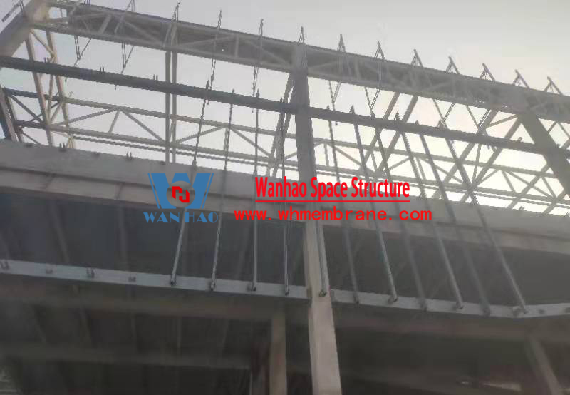 万豪2021第14标-绍兴国际会展中心C1区展厅幕墙网格膜项目