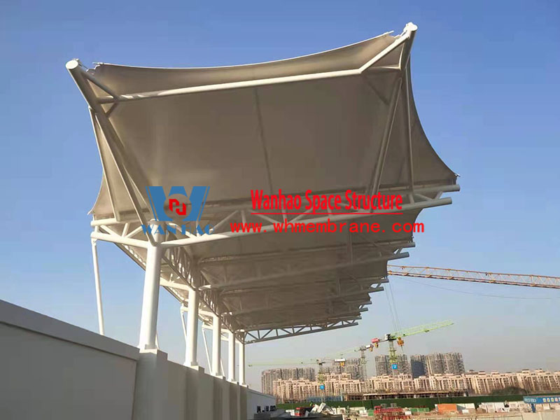 Zhangjiagang City's new nine-year consistent school membrane structure project completed