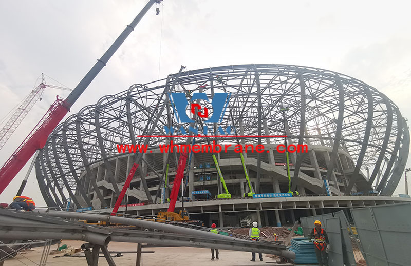 ETFE Roof Membrane Structure Project of Chongqing Longxing Football Stadium Project, the host venue of the 2023 Asian Cup