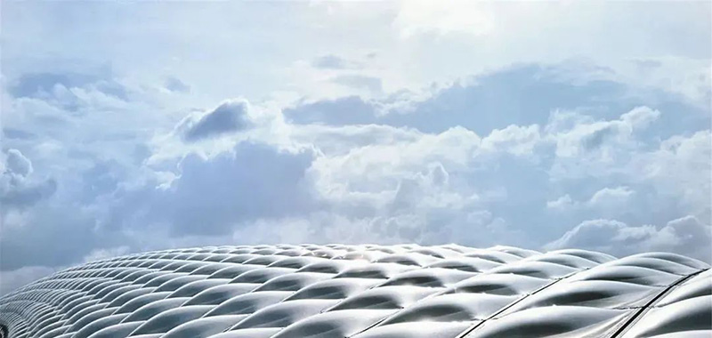 The roof of Guangzhou South Railway Station is actually soft