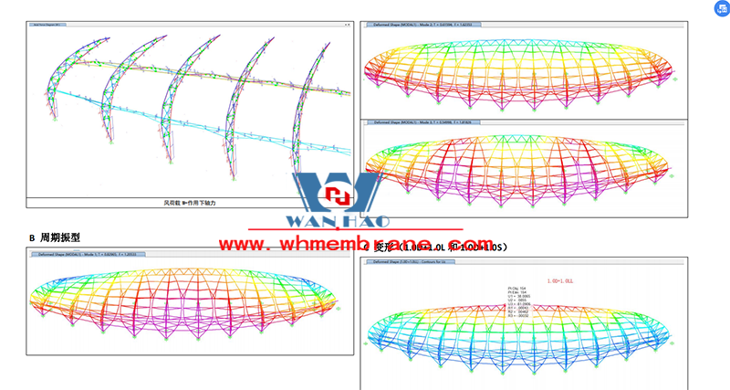 Wanhao 2022 No. 6 - Longquan Stadium Steel Membrane Structure Project