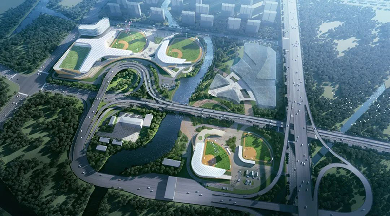 2022 of the most anticipated project | wing of the "cloud" : hangzhou baseball and softball sports cultural center in the Asian games