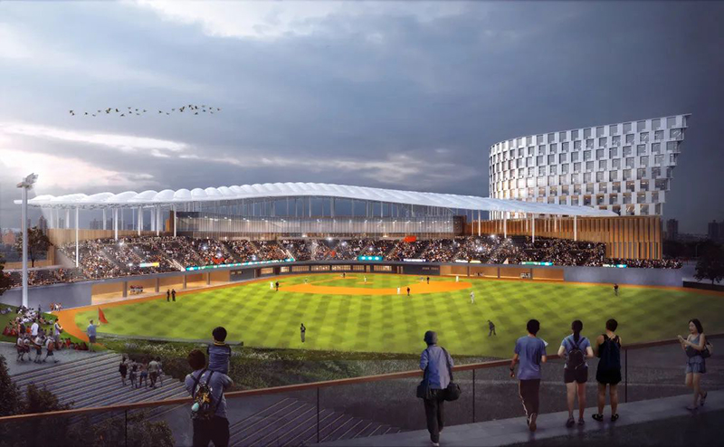2022 of the most anticipated project | wing of the "cloud" : hangzhou baseball and softball sports cultural center in the Asian games