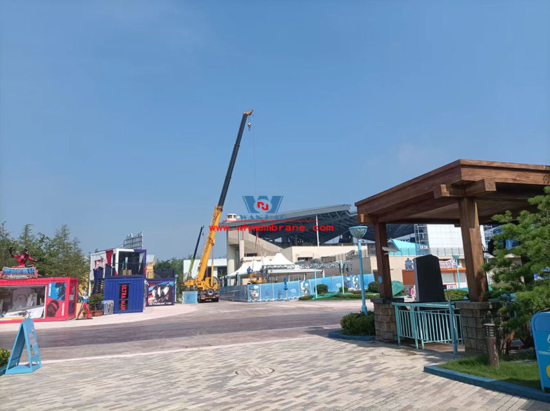 Shanghai Haichang Ocean Park steel film structure project completed