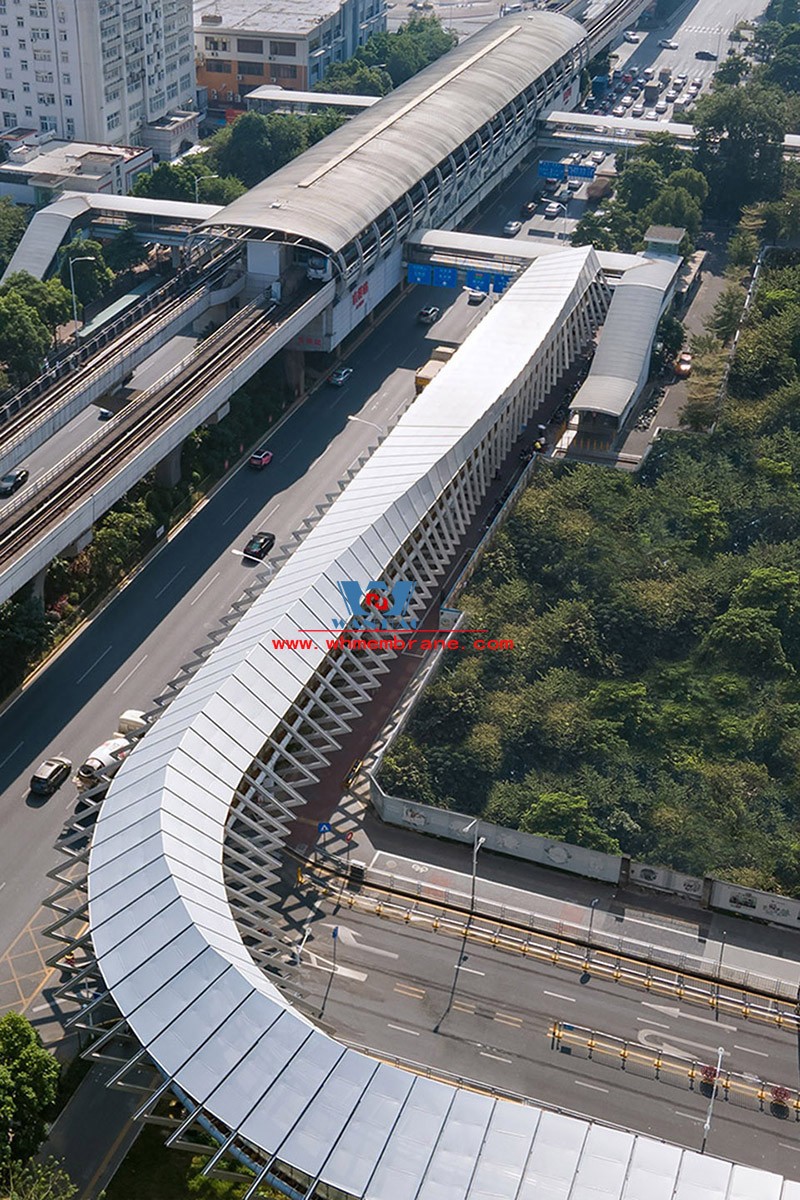 Three Pavilions and One City ETFE Corridor Membrane Structure Project in Shenzhen Longgang