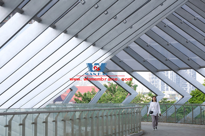 Three Pavilions and One City ETFE Corridor Membrane Structure Project in Shenzhen Longgang