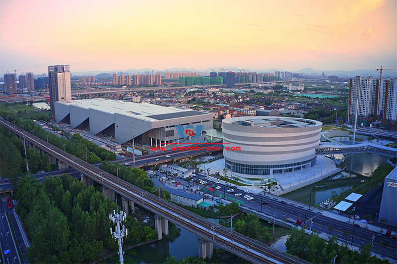 Shaoxing International Convention and Exhibition Center Phase I Conference Center B Area PTFE Facade Mesh Membrane Project