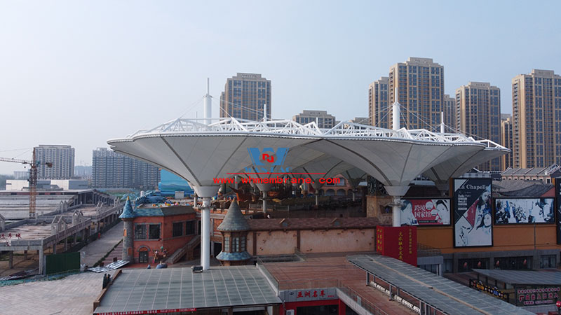 liaocheng Wanda Town Colorful Cloud Cable Membrane Structure Project