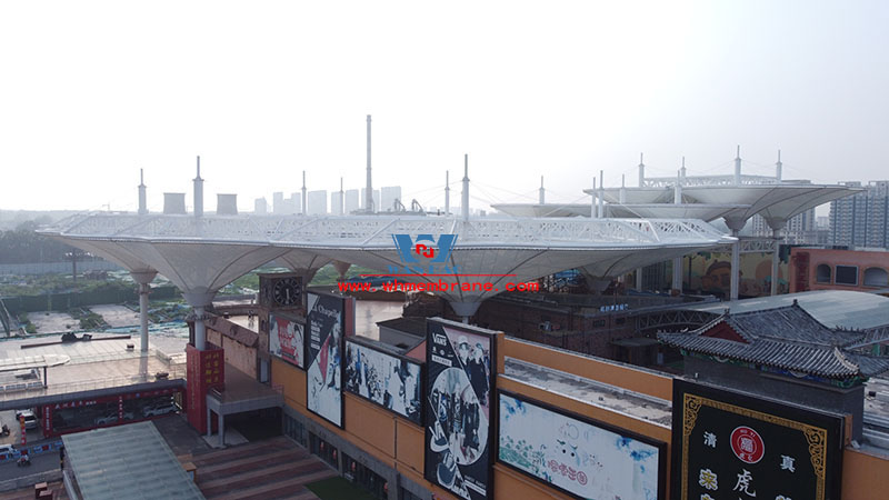 liaocheng Wanda Town Colorful Cloud Cable Membrane Structure Project