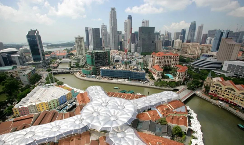 An Umbrella at Kela Quay, Singapore