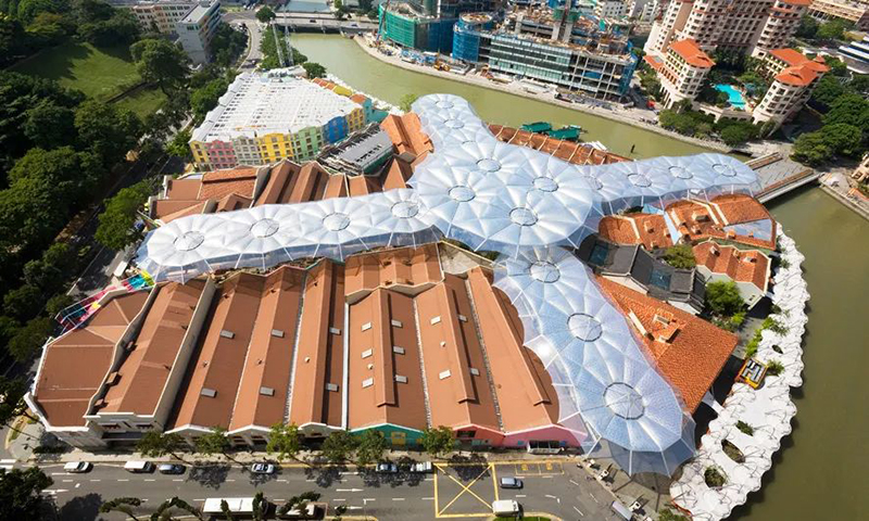 An Umbrella at Kela Quay, Singapore