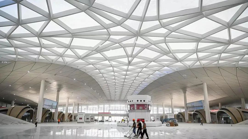 Hangzhou West Railway Station [Cloud Waiting Hall] will soon be put into operation