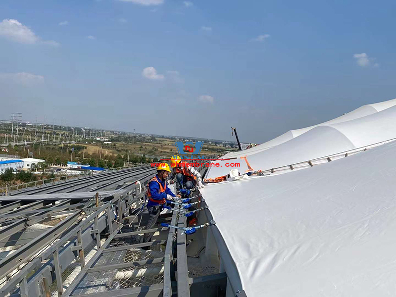 Xiangyang Olympic Sports Center membrane structure engineering membrane structure installation